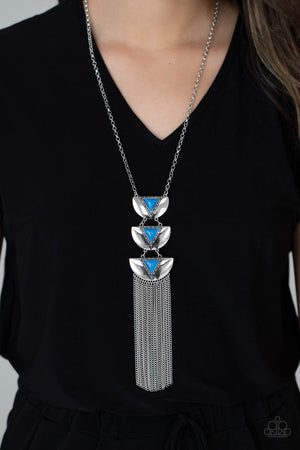 Paparazzi - Gallery Expo - Blue Necklace