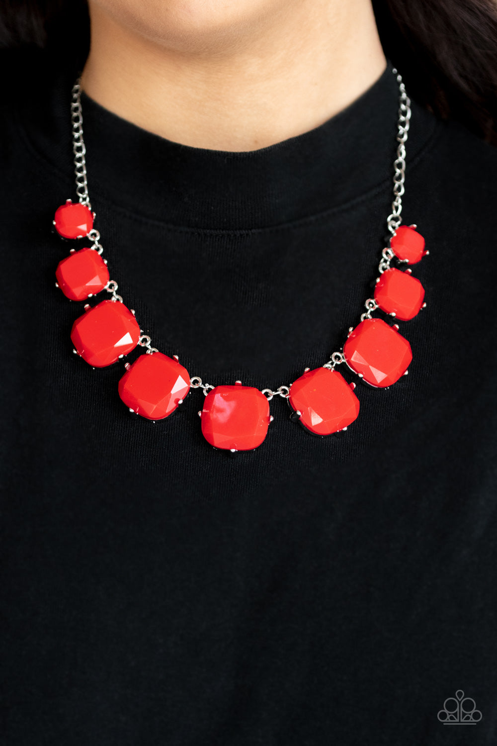 Paparazzi - Prismatic Prima Donna - Red Necklace