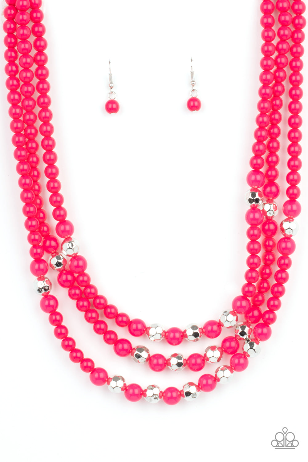 Paparazzi - STAYCATION All I Ever Wanted - Pink Necklace
