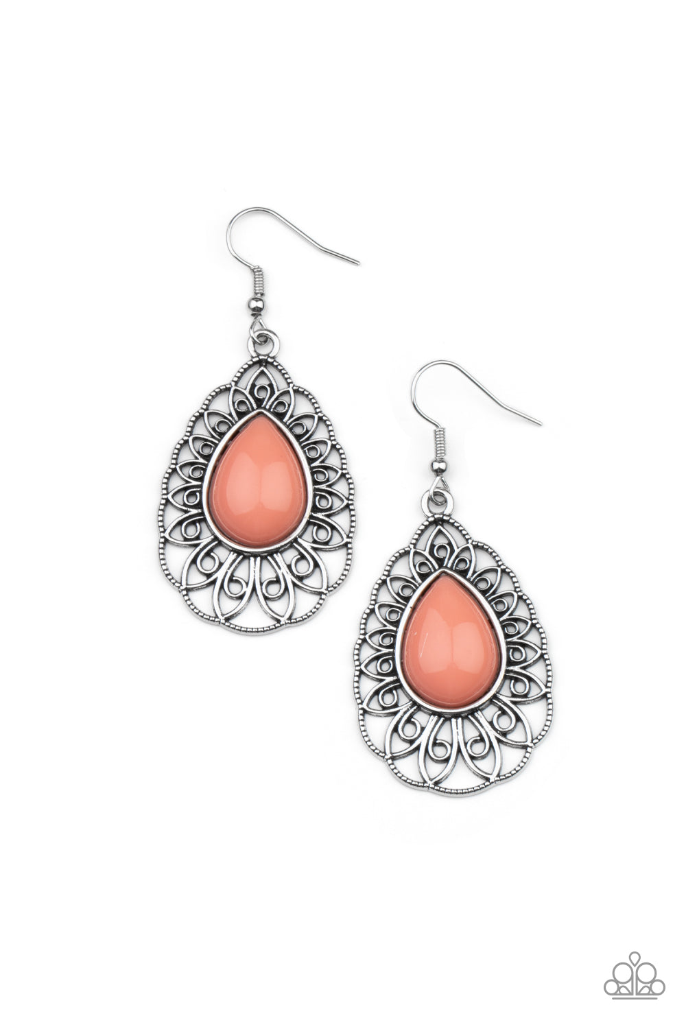 Paparazzi - Dream STAYCATION - Orange Earrings