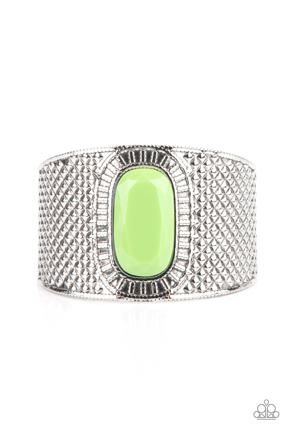 Paparazzi - Poshly Pharaoh - Green Bracelet