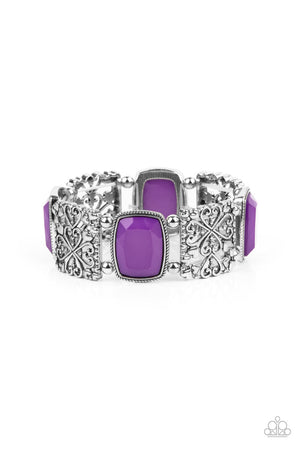 Paparazzi - Colorful Coronation - Purple Bracelet