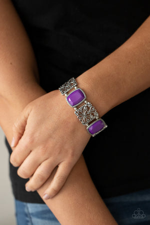 Paparazzi - Colorful Coronation - Purple Bracelet