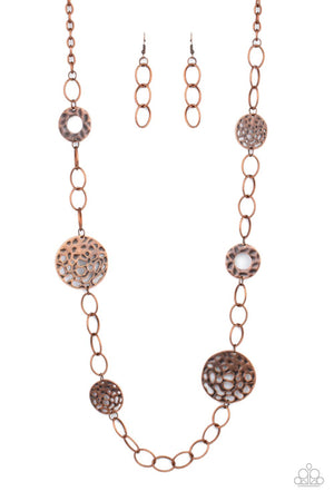 Paparazzi - HOLEY Relic - Copper Necklace