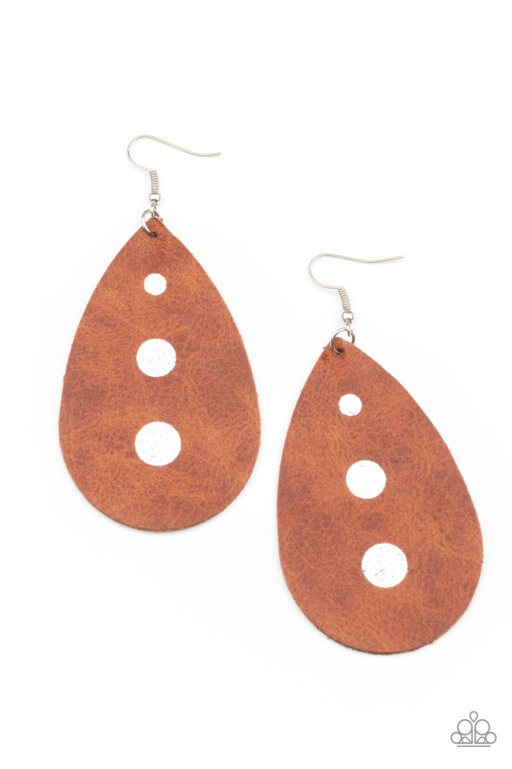 Paparazzi - Rustic Torrent - Brown Earrings