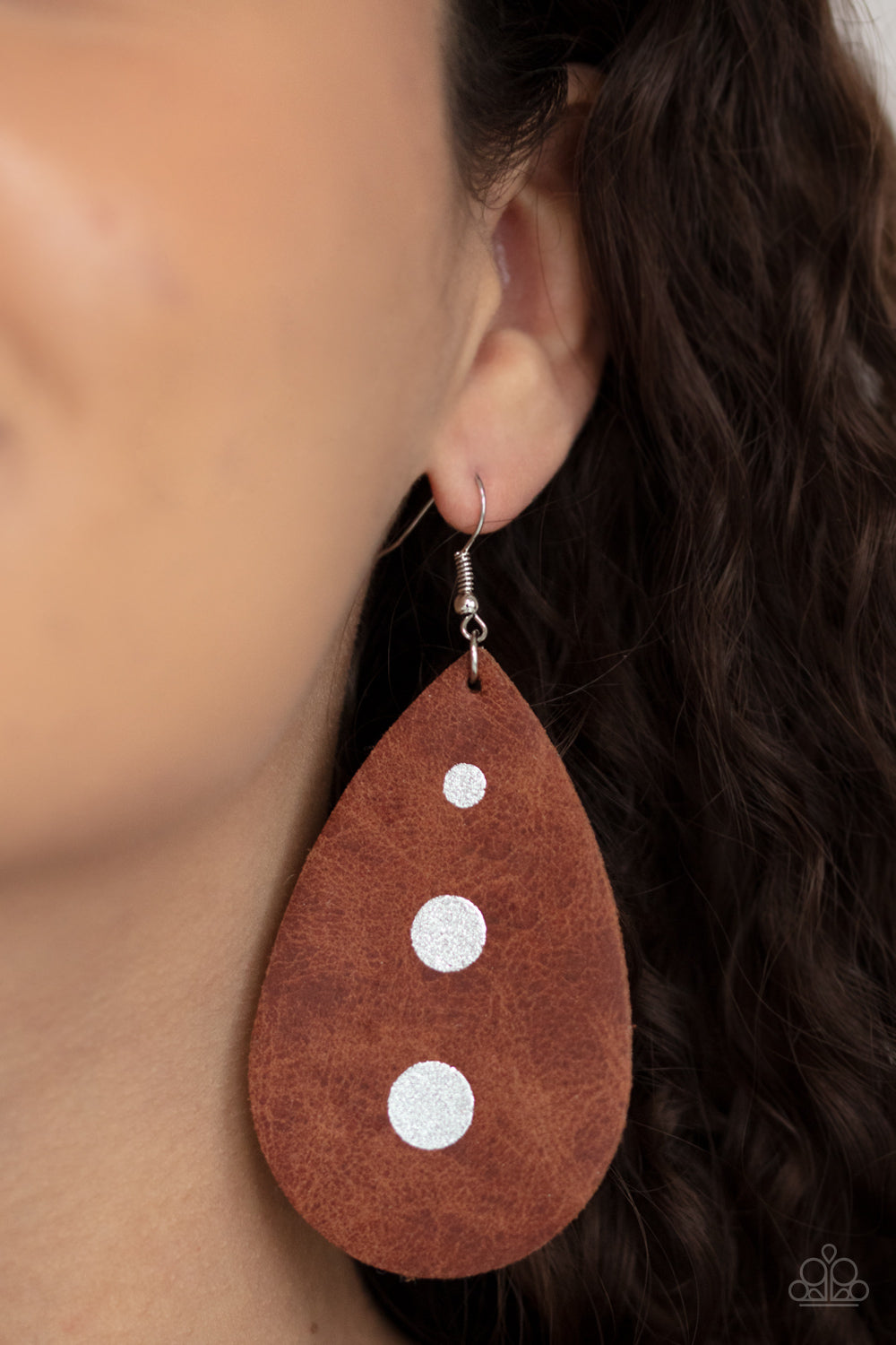 Paparazzi - Rustic Torrent - Brown Earrings