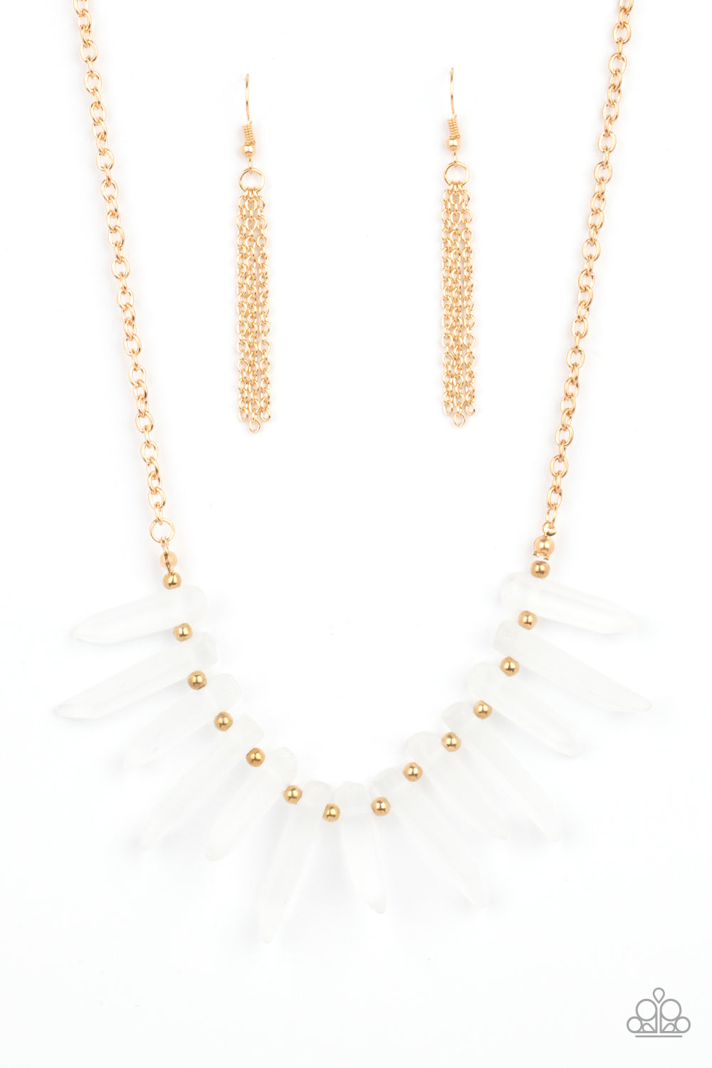 Paparazzi - Ice Age Intensity - Gold Necklace