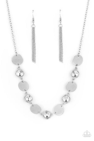 Paparazzi - Refined Reflections - White Necklace