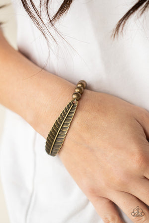 Paparazzi - Featherlight Fashion - Brass Bracelet