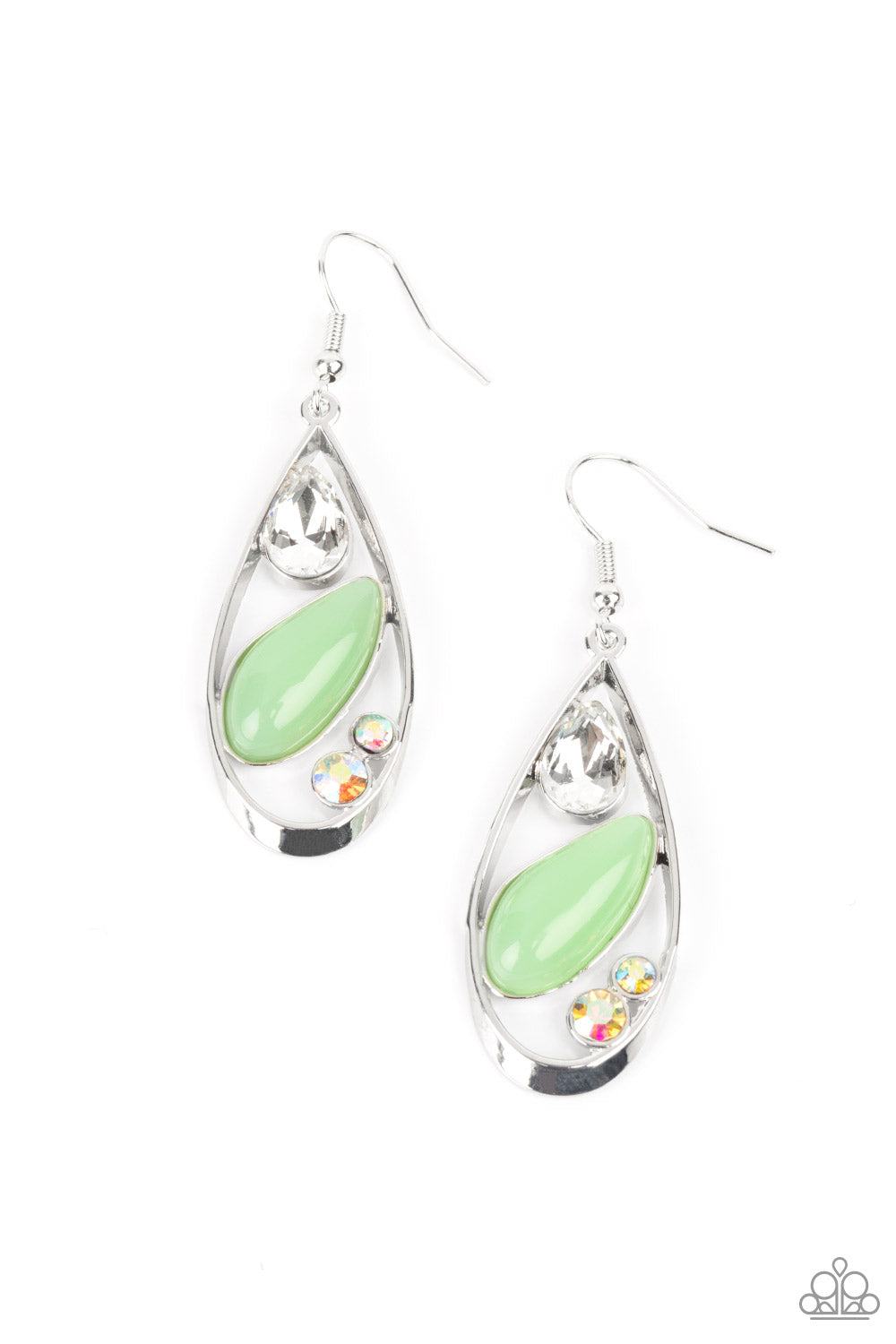 Paparazzi - Harmonious Harbors - Green Earrings