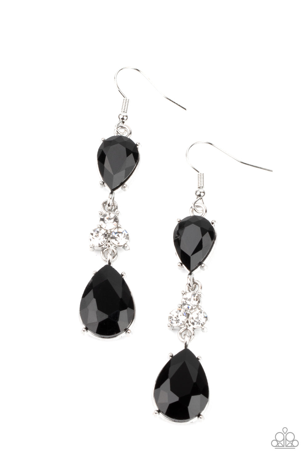 Paparazzi - Once Upon a Twinkle - Black Earrings