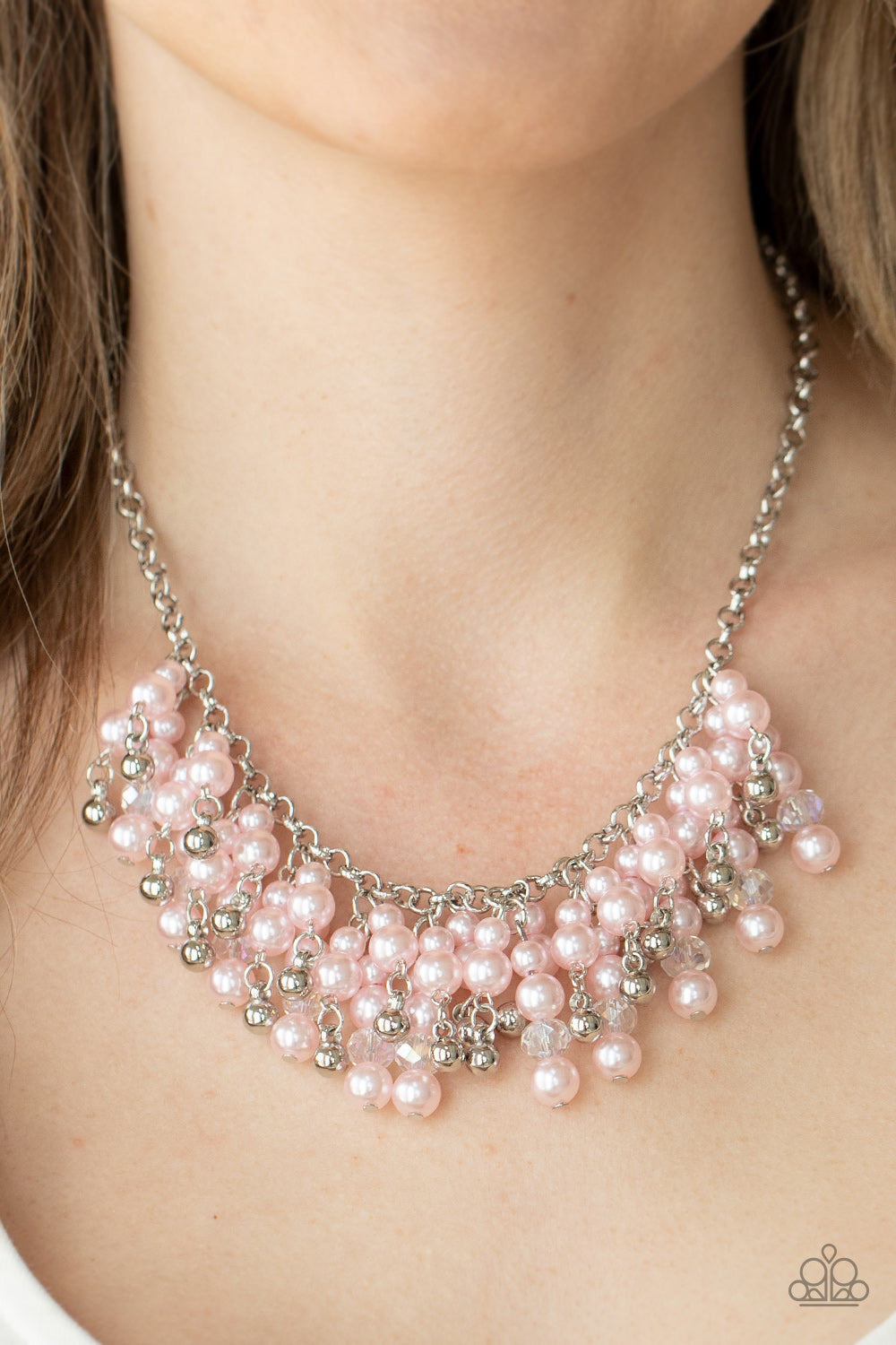 Paparazzi - Champagne Dreams - Pink Necklace