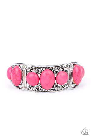 Paparazzi - Southern Splendor - Pink Bracelet