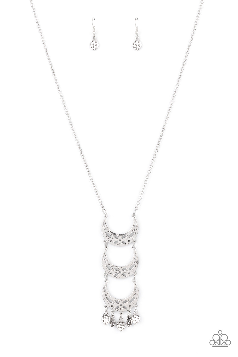 Paparazzi - Half-Moon Child - Silver Necklace