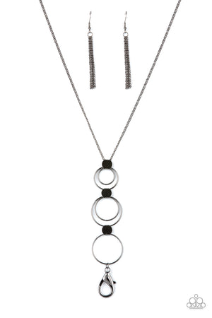 Paparazzi - Join The Circle - Black Necklace