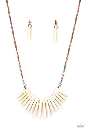 Paparazzi - Exotic Edge - Copper Necklace