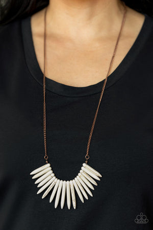 Paparazzi - Exotic Edge - Copper Necklace