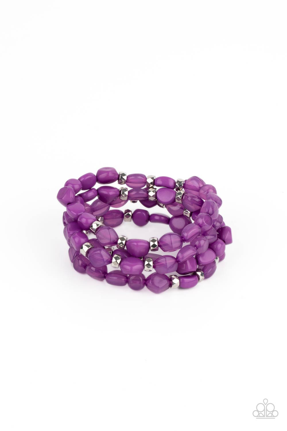 Paparazzi - Nice GLOWING! - Purple Bracelet