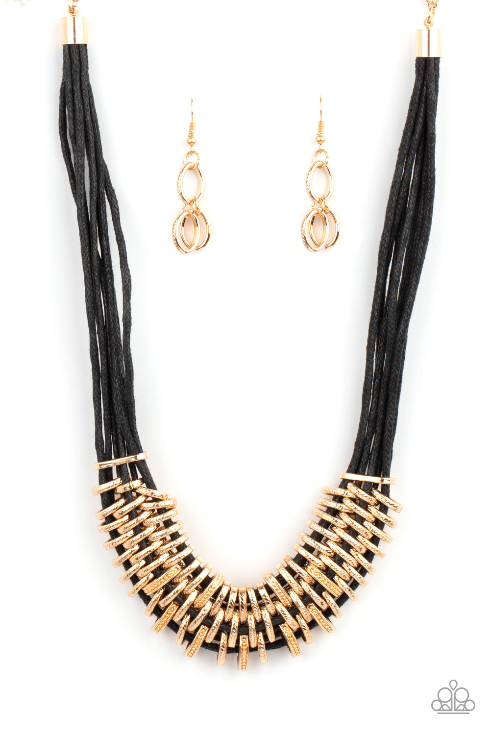 Paparazzi - Lock, Stock, and SPARKLE - Gold Necklace