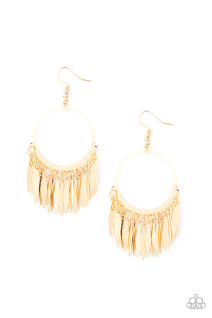 Paparazzi - Radiant Chimes - Gold Earrings