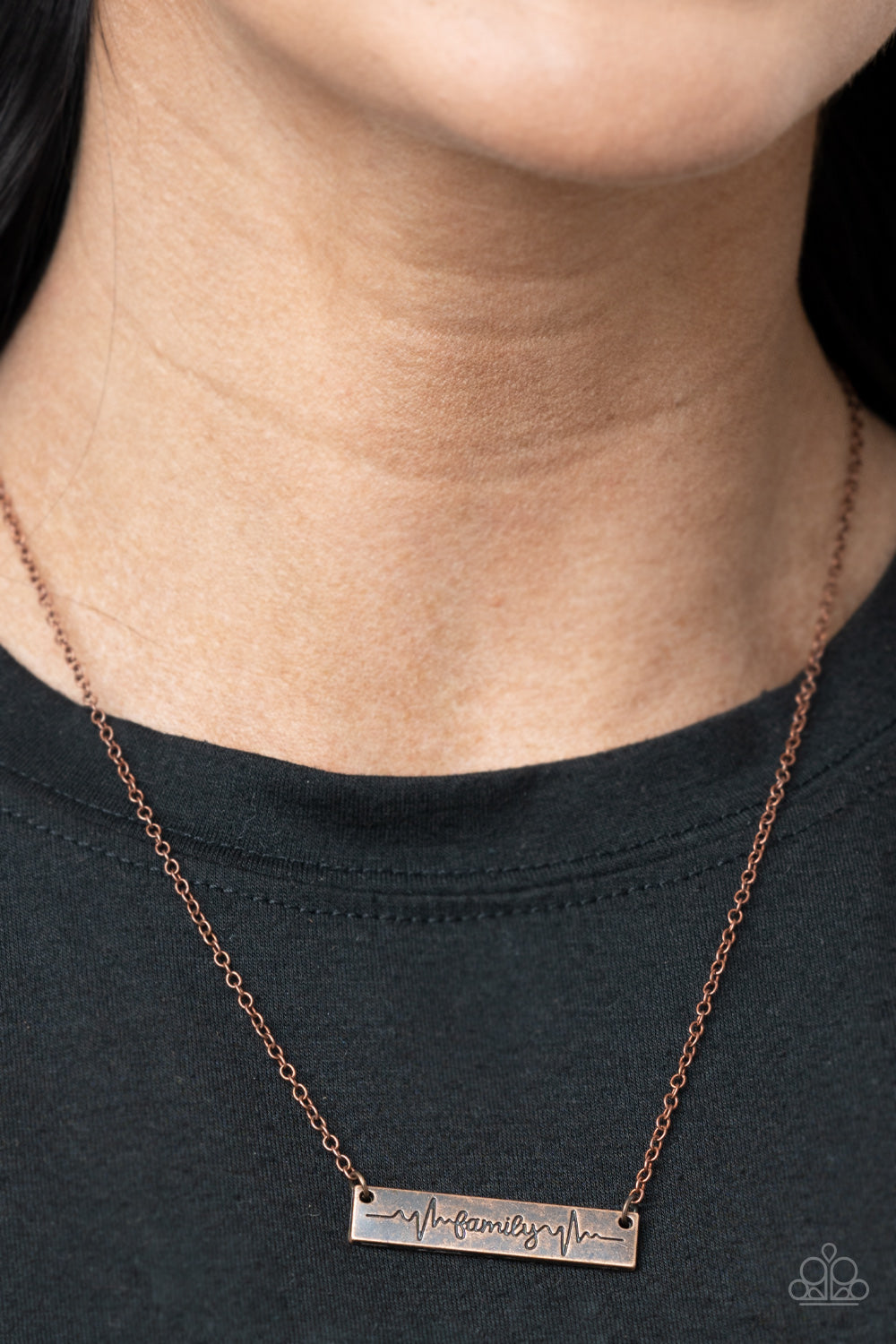 Paparazzi - Living The Mom Life - Copper Necklace