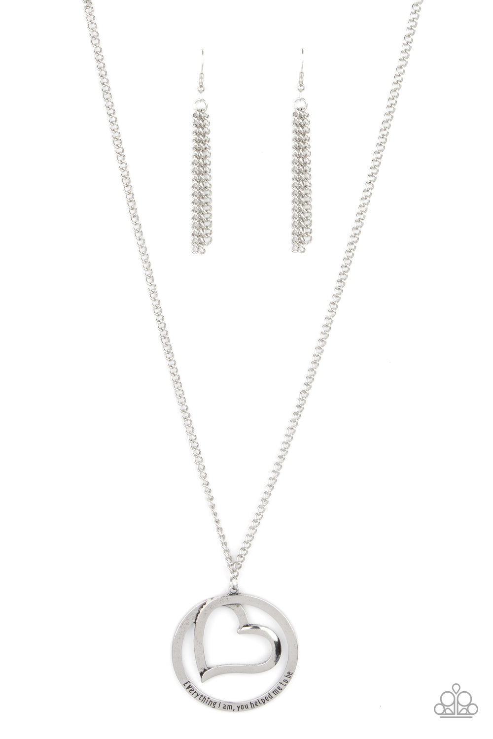 Paparazzi - Positively Perfect - Silver Necklace