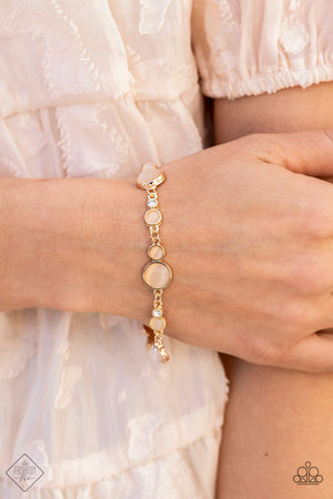 Paparazzi - Storybook Beam - Gold - Fashion Fix Bracelet
