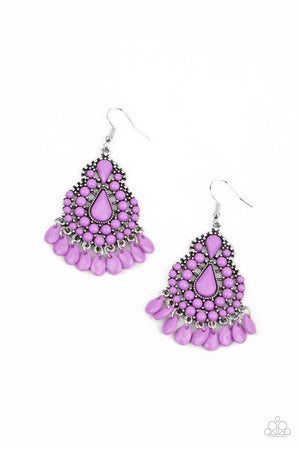 Paparazzi - Persian Posh - Purple Earrings