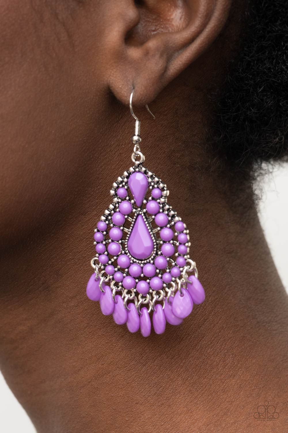 Paparazzi - Persian Posh - Purple Earrings