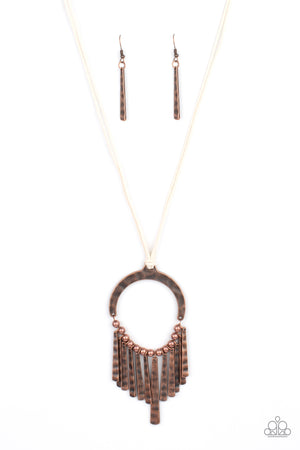 Paparazzi - You Wouldnt FLARE! - Copper Necklace