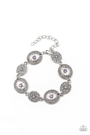 Paparazzi - Secret Garden Glamour - Purple Bracelet