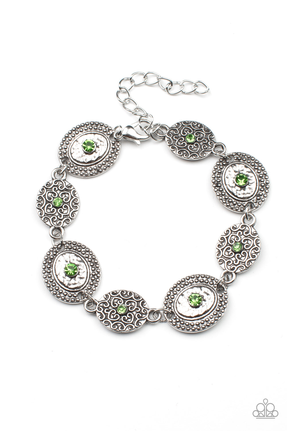 Paparazzi - Secret Garden Glamour - Green Bracelet