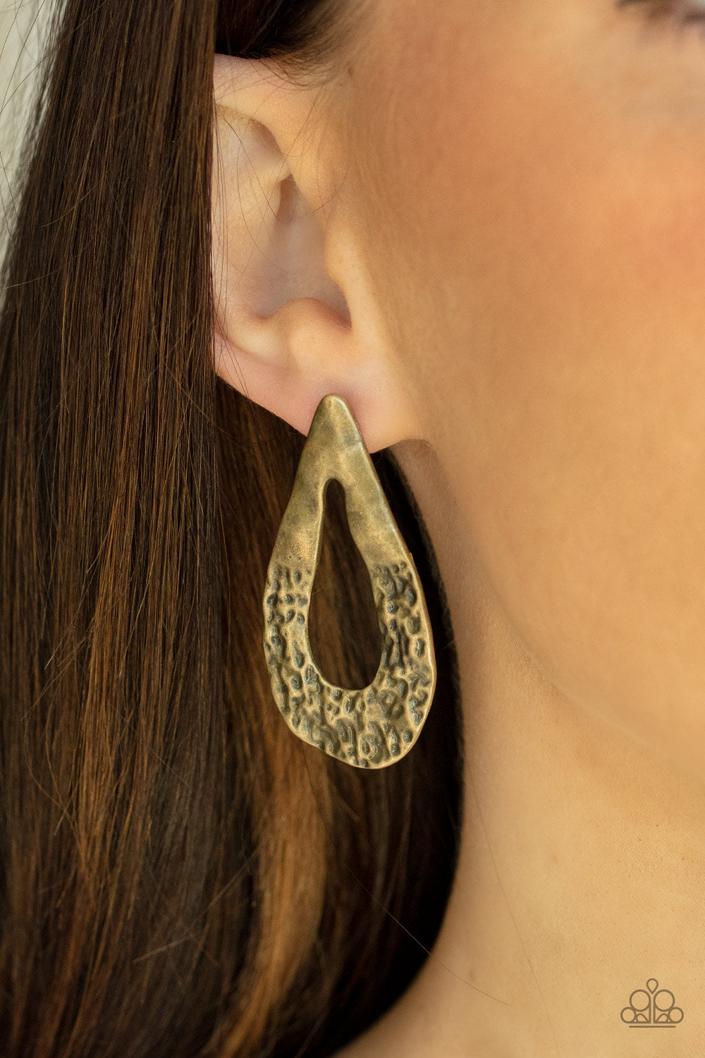 Paparazzi - Industrial Antiquity - Brass Earrings