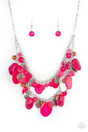 Paparazzi - Spring Goddess - Pink Necklace