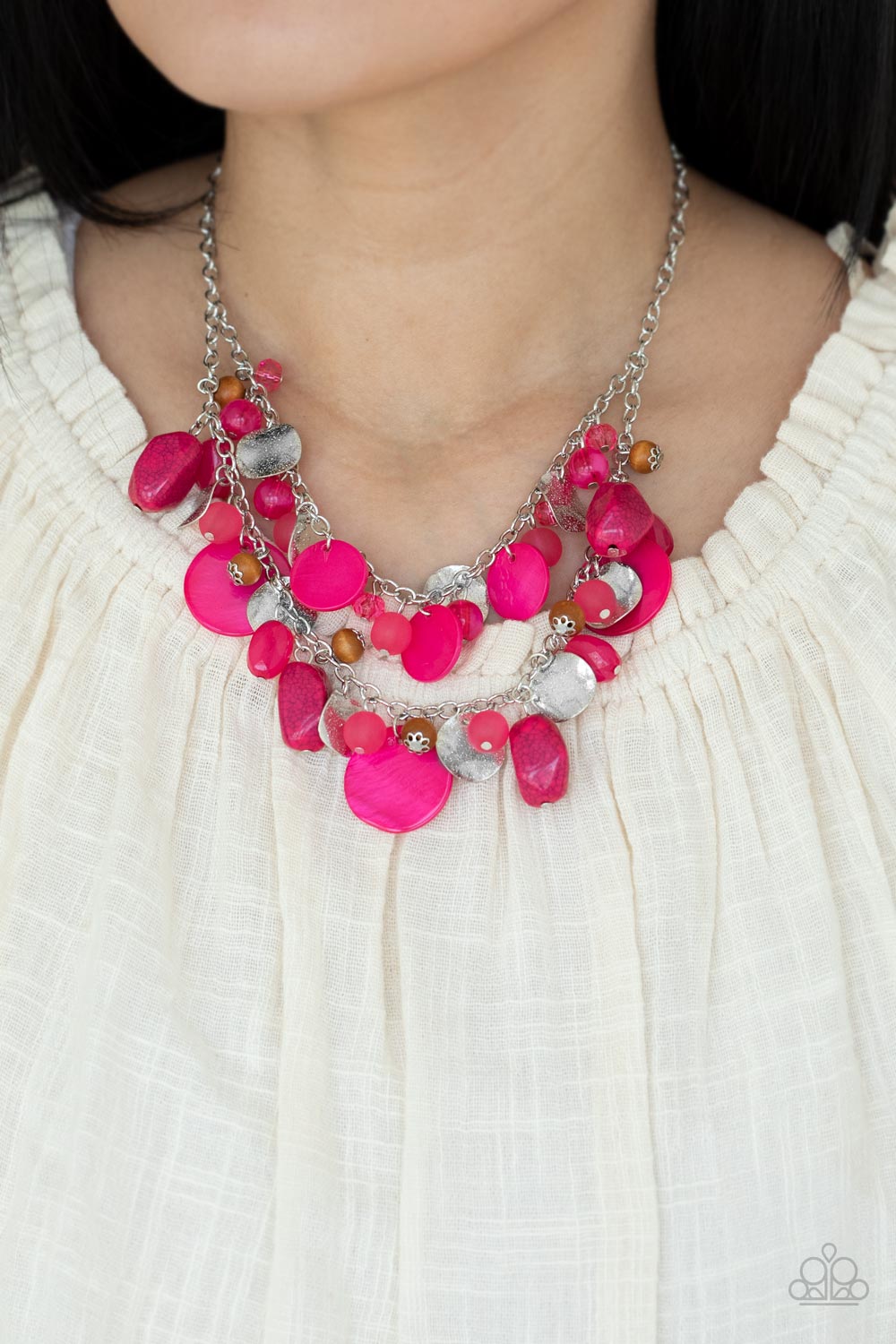 Paparazzi - Spring Goddess - Pink Necklace