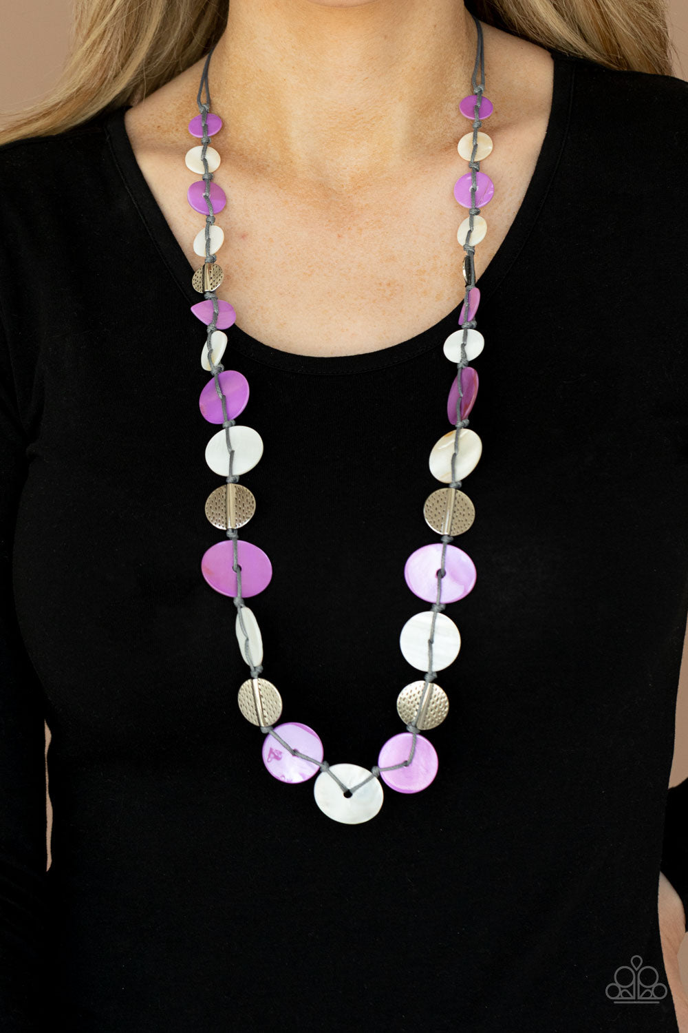 Paparazzi - Seashore Spa - Purple Necklace