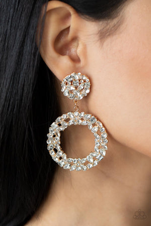 Paparazzi - Party Ensemble - Gold Earrings