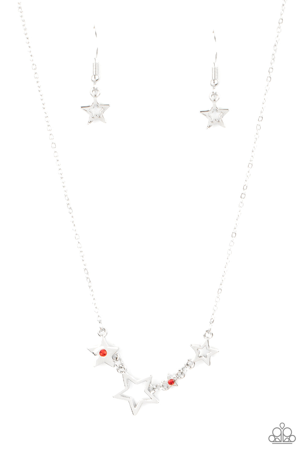 Paparazzi - Proudly Patriotic - Red Necklace