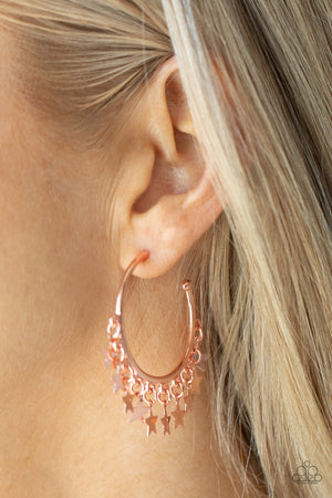 Paparazzi - Happy Independence Day - Copper Earrings