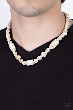 Paparazzi - Explorer Exclusive - White Necklace