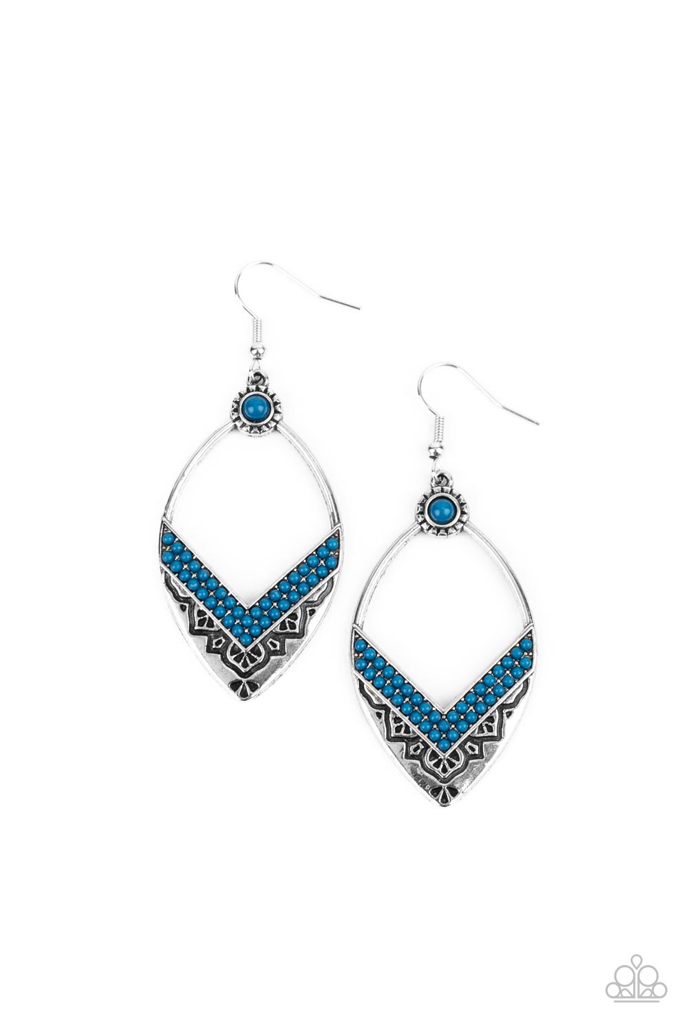 Paparazzi - Indigenous Intentions - Blue Earrings