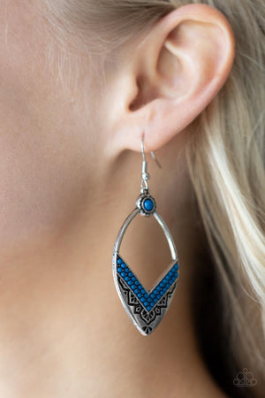 Paparazzi - Indigenous Intentions - Blue Earrings