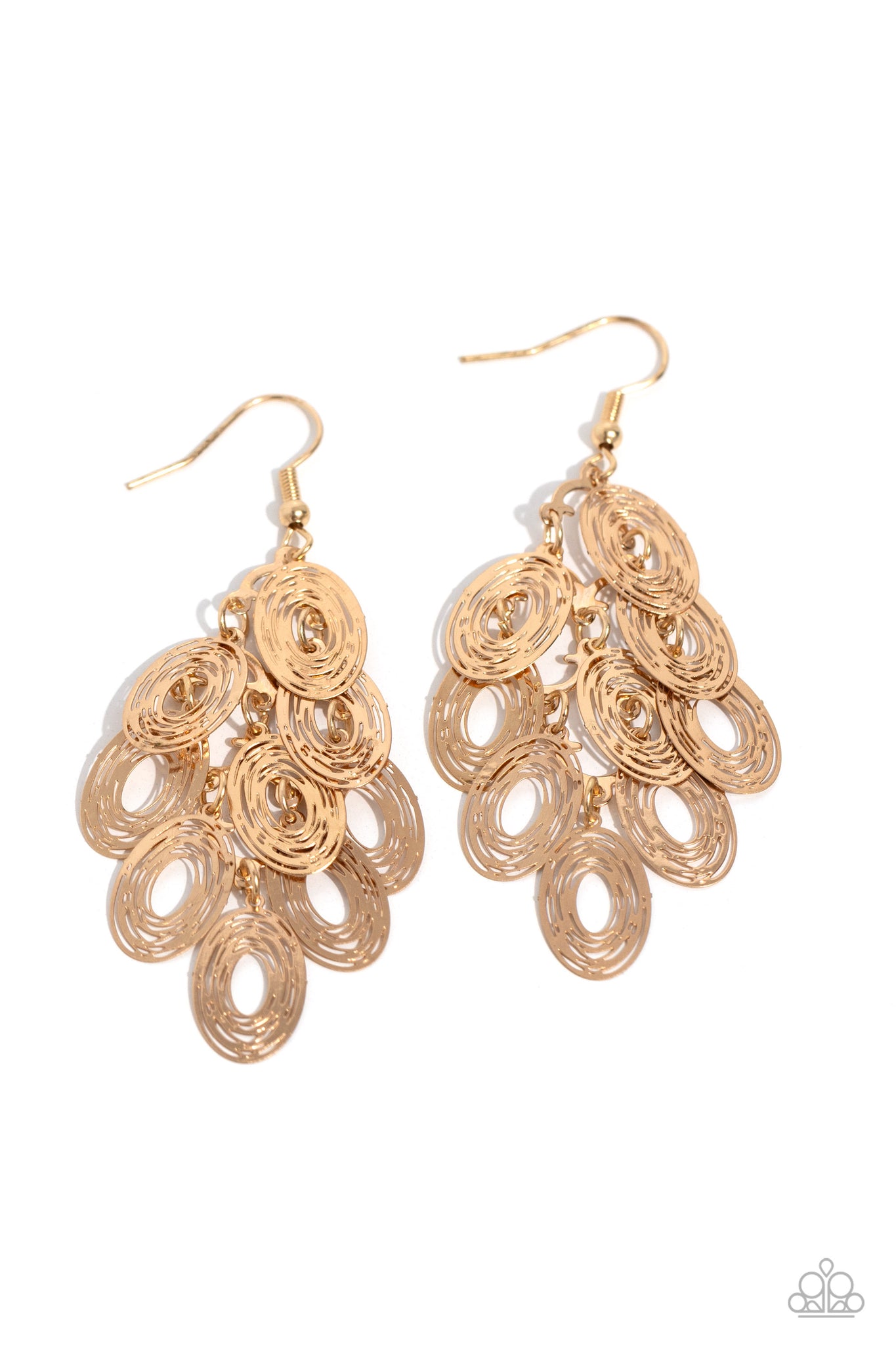 Paparazzi - Thrift Shop Twinkle - Gold Earrings