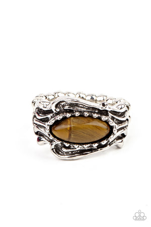 Paparazzi - Gemstone Gypsy - Brown Ring