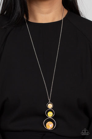 Paparazzi - Celestial Courtier - Yellow Necklace