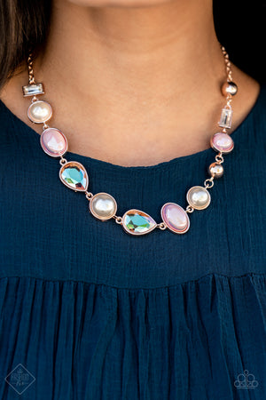 Paparazzi - Nautical Nirvana - Rose Gold Necklace