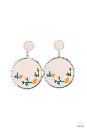 Paparazzi - Embroidered Gardens - Multi Earrings