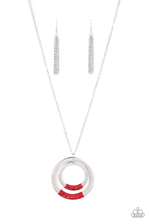 Paparazzi - Authentic Attitude - Red Necklace