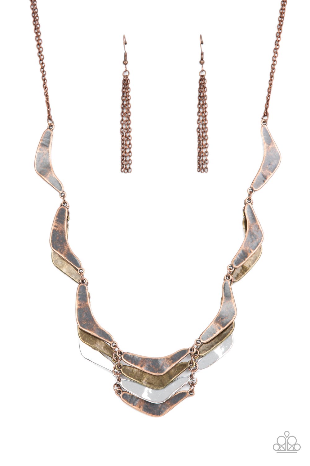 Paparazzi - Mixed Metal Mecca - Copper Necklace