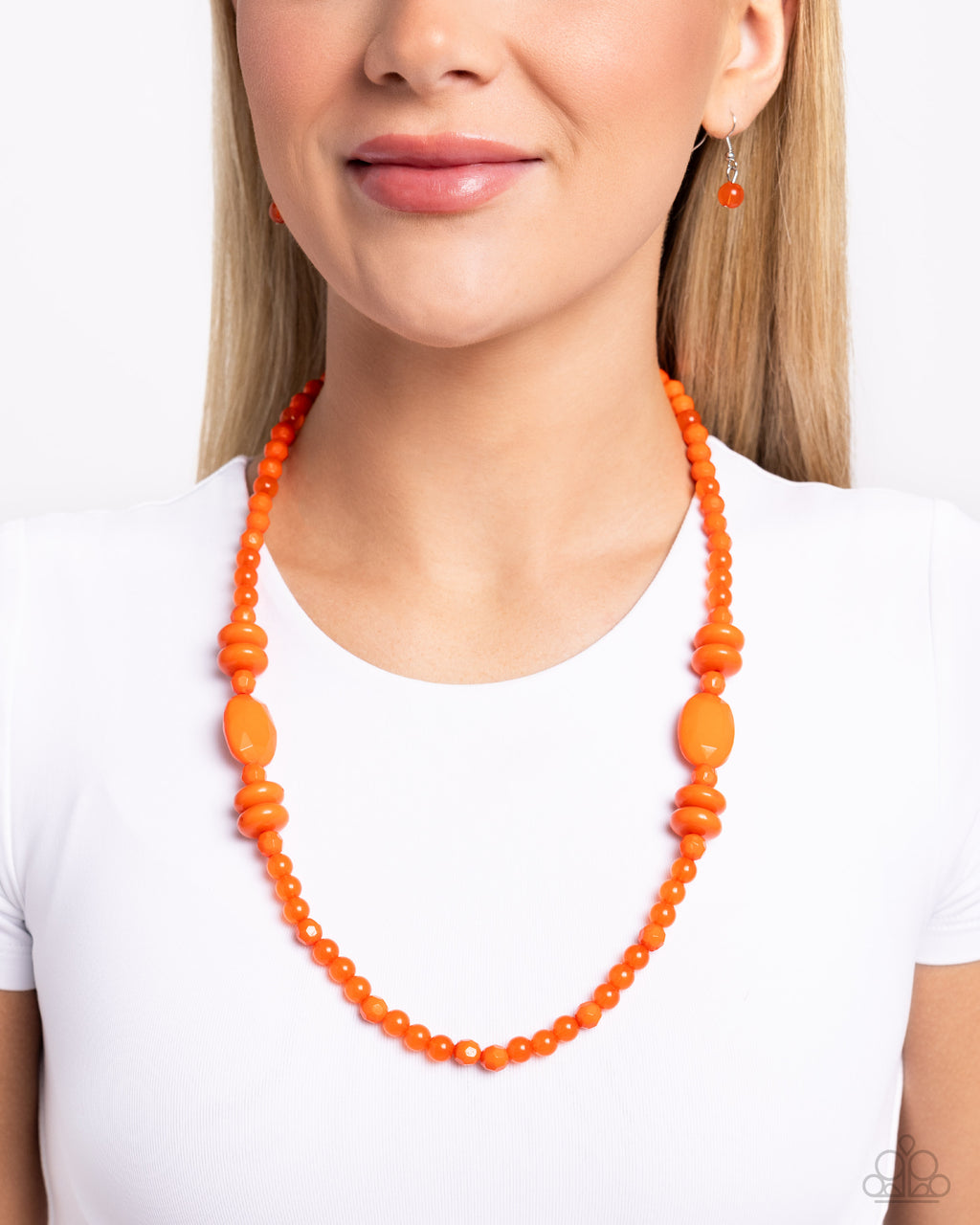 Paparazzi - Tropical Tourist - Orange Necklace